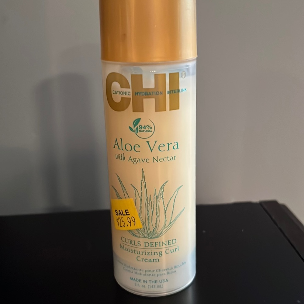 CHI Aloe Vera with Agave Nectar Moisturizing Curl Cream NEW
